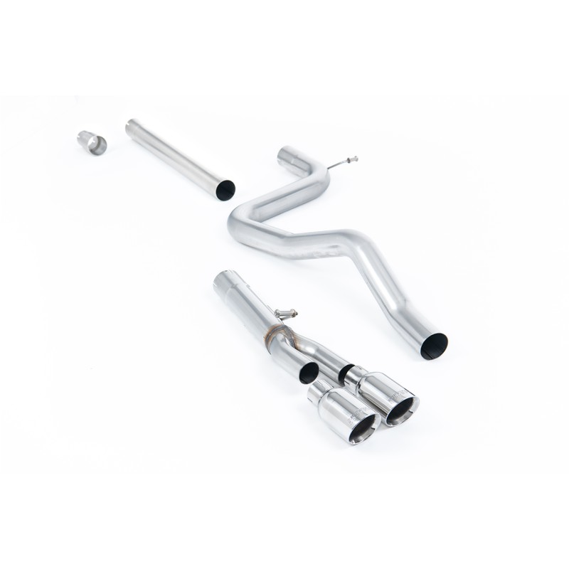 Seat Leon FR 2.0 TDI 150 - Non-Resonated (Louder) Cat-Back Exhaust System with Polished Tips - Polished