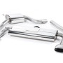 Seat Leon Cupra 280/290 (Non GPF Models) - Resonated (Quieter) Cat-Back Exhaust System with Front Silencer Delete & Polished Oval Tips - Polished - Oval (Jet)