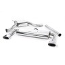 Seat Leon Cupra 280/290 (Non GPF Models) - Resonated (Quieter) Cat-Back Exhaust System with Front Silencer Delete & Polished Oval Tips - Polished - Oval (Jet)