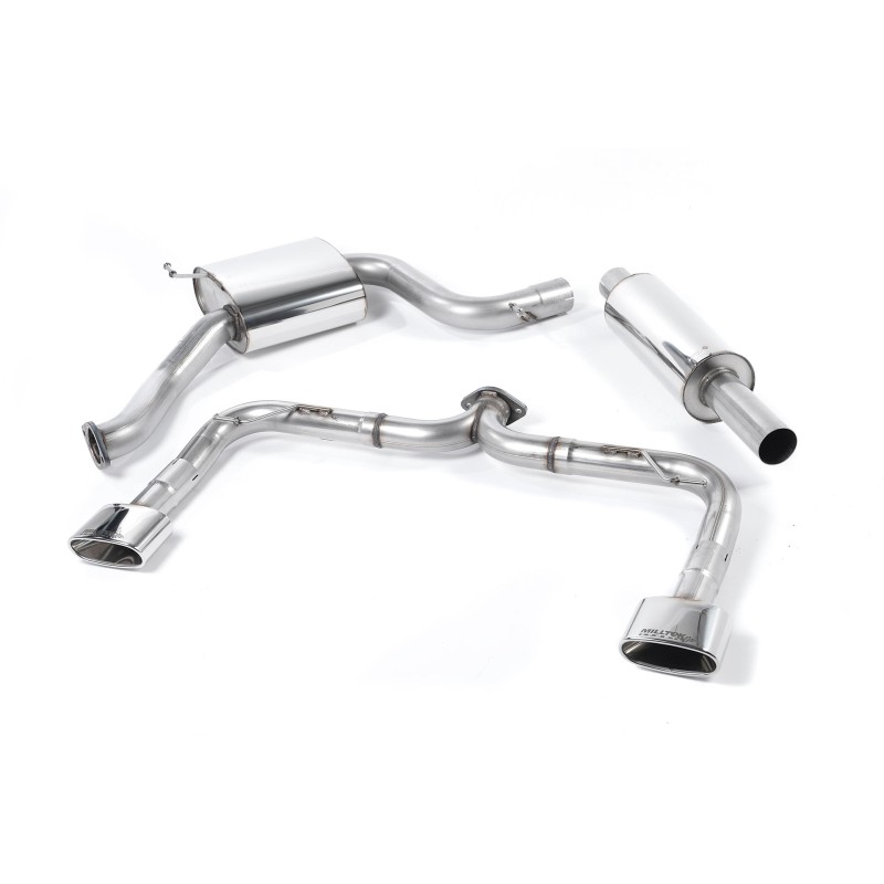 Seat Leon Cupra 280/290 (Non GPF Models) - Cat-Back Exhaust System (Louder) with Polished Oval Tips - Polished - Oval (Jet)