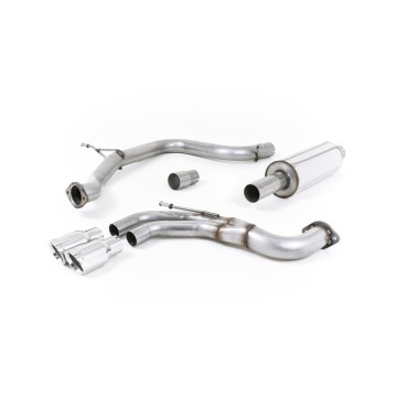 Seat Leon FR 2.0 TDI 184ps SC - Resonated (Quieter) Cat-Back Exhaust System with Polished Tips - Polished