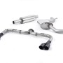 Seat Leon Cupra 280/290 (Non GPF Models) - Cat-Back Exhaust System with Quad Black Round Tips - Cerakote Black - GT