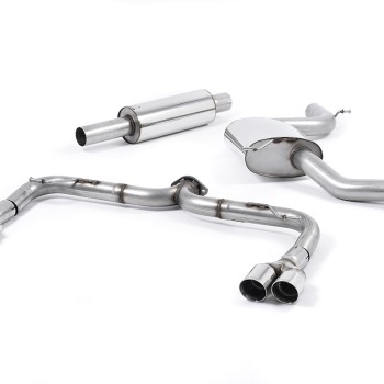 Seat Leon Cupra 280/290 (Non GPF Models) - Cat-Back Exhaust System (Louder) with Quad Polished Round Tips - Polished - GT