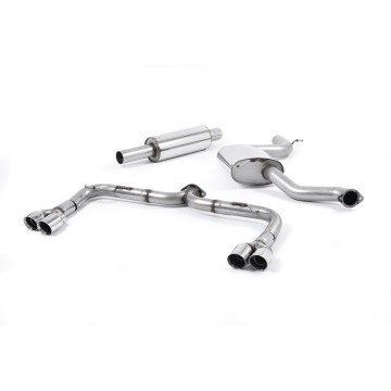 Seat Leon Cupra 280/290 (Non GPF Models) - Cat-Back Exhaust System (Louder) with Quad Polished Round Tips - Polished - GT