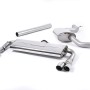Seat Leon Cupra 280/290 (Non GPF Models) - Resonated (Quieter) Cat-Back Exhaust System with Front Silencer Delete & Quad Polished Round Tips - Polished - GT