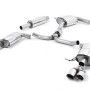 Seat Leon ST Cupra 280/290 2.0 TSI (Non GPF Models) - Resonated (Quieter) Cat-Back Exhaust System with Quad Round Polished Tips - Polished - GT