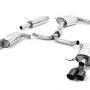 Seat Leon ST Cupra 280/290 2.0 TSI (Non GPF Models) - Resonated (Quieter) Cat-Back Exhaust System with Quad Round Cerakote Black Tips - Cerakote Black - GT