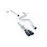 Seat Leon FR 2.0 TDI 150 - Non-Resonated (Louder) Cat-Back Exhaust System with Cerakote Black Tips - Cerakote Black