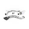 Seat Leon FR 2.0 TDI 184ps SC - Resonated (Quieter) Cat-Back Exhaust System with Cerakote Black Tips - Cerakote Black