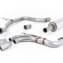 Seat Leon FR 2.0 TDI 184ps SC - Resonated (Quieter) Cat-Back Exhaust System with Titanium Tips - Brushed Titanium