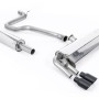 Seat Leon FR 1.4 TSI - Resonated (Quieter) Cat-Back Exhaust System with GT-80 Cerakote Black Trims - Cerakote Black