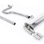 Seat Leon FR 1.4 TSI - Non-Resonated (louder) Cat-Back Exhaust System with GT-80 Polished Trims - Polished