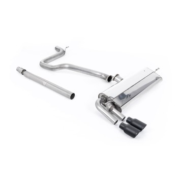 Seat Leon FR 1.4 TSI - Non-Resonated (Louder) Cat-Back Exhaust System with GT-80 Cerakote Black Trims - Cerakote Black