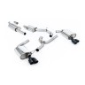 Seat Leon ST Cupra 300 (Non GPF Models) - Resonated (Quieter) Cat-Back Exhaust System with Cerakote Black Quad Round GT Tips - Cerakote Black - GT