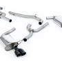 Seat Leon ST Cupra 300 (Non GPF Models) - Non-Resonated (Louder) Cat-Back Exhaust System with Black Quad GT Round Tips - Cerakote Black - GT