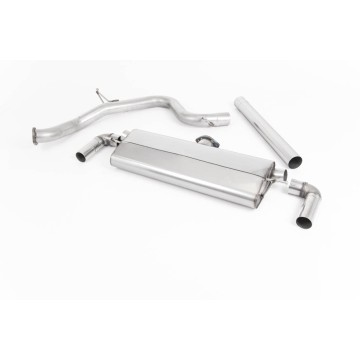 Seat Leon Cupra 300 2.0 TSI (Non GPF Models) - Non-Resonated (Louder) Cat-Back Exhaust System with Cerakote Black Oval Tips - Cerakote Black Oval