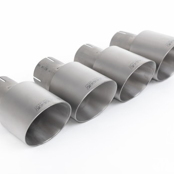 Seat Ateca Cupra 300 4Drive (GPF Models) - Resonated (Quieter) GPF/OPF-Back Exhaust System with GT-100 Titanium Trims - Brushed Titanium