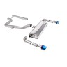 Seat Leon Cupra R 310ps - Non-Resonated (Louder) Cat-Back Exhaust System with GT-100 Burnt Titanium Trims - Burnt Titanium