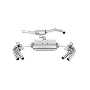 Seat Cupra Formentor 2.0TFSI 4Drive 310PS 2021 2023 Particulate Filter-back Resonated GPF/OPF Back System with GT-100 Cerakote Black Trims - ECE Approved