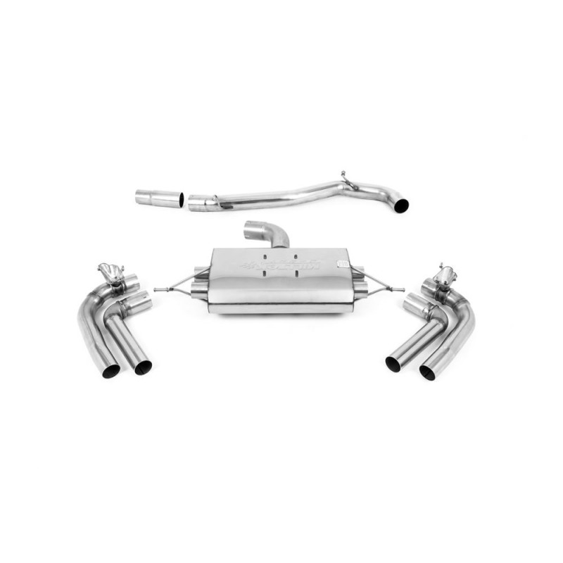 Seat Cupra Formentor 2.0TFSI 4Drive 310PS 2021 2023 Particulate Filter-back Non-Resonated (Louder) GPF/OPF Back System with GT-100 Cerakote Black Trims