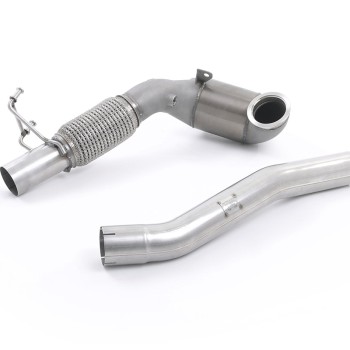Seat Leon ST Cupra & Skoda vRS 2.0 TSI - Stainless Steel Cast Downpipe with Race Cat (For Milltek Cat-Back)