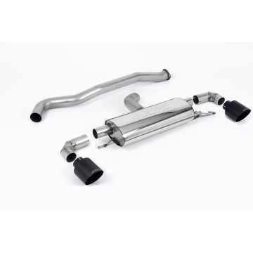 Toyota Yaris GR & GR Circuit Pack 1.6T (OPF/GPF Models Only) 2020 2023 Particulate Filter-back 3' / 76mm Non Resonated (Louder) OPF/GPF Back System with GT-115 Cerakote Black Trims