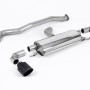 Toyota Yaris GR & GR Circuit Pack 1.6T (OPF/GPF Models Only) 2020 2023 Particulate Filter-back 3' / 76mm Non Resonated (Louder) OPF/GPF Back System with GT-115 Cerakote Black Trims