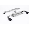 Toyota Yaris GR & GR Circuit Pack 1.6T (OPF/GPF Models Only) 2020 2023 Particulate Filter-back 3' / 76mm Non Resonated (Louder) OPF/GPF Back System with GT-115 Cerakote Black Trims