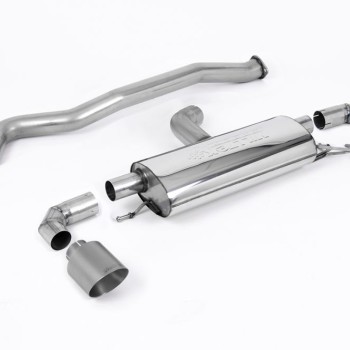 Toyota Yaris GR & GR Circuit Pack 1.6T (OPF/GPF Models Only) 2020 2023 Particulate Filter-back 3' / 76mm Non Resonated (Louder) OPF/GPF Back System with GT-115 Titanium Trims