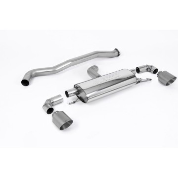 Toyota Yaris GR & GR Circuit Pack 1.6T (OPF/GPF Models Only) 2020 2023 Particulate Filter-back 3' / 76mm Non Resonated (Louder) OPF/GPF Back System with GT-115 Titanium Trims