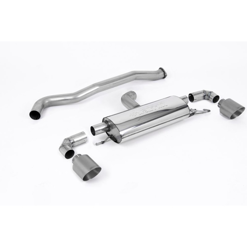 Toyota Yaris GR & GR Circuit Pack 1.6T (OPF/GPF Models Only) 2020 2023 Particulate Filter-back 3' / 76mm Non Resonated (Louder) OPF/GPF Back System with GT-115 Titanium Trims