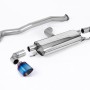 Toyota Yaris GR & GR Circuit Pack 1.6T (OPF/GPF Models Only) 2020 2023 Particulate Filter-back 3' / 76mm Non Resonated (Louder) OPF/GPF Back System with GT-115 Burnt Titanium Trims