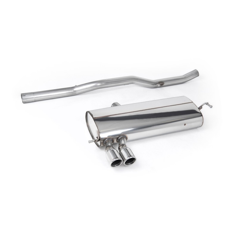 VW Golf MK4 4-Motion V6 - Non-Resonated (Louder) Cat-Back Exhaust System with Twin Polished Trims