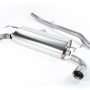 VW Golf MK4 R32 - Non-Resonated (Louder) Cat-Back Exhaust System with Polished Trims - GT - Polished