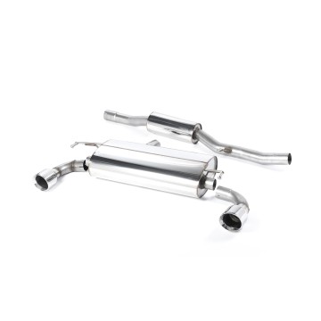 VW Golf MK4 R32 - Resonated (Quieter) Cat-Back Exhaust System with Polished Trims - GT - Polished