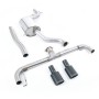 VW Scirocco R - Non-Resonated Cat-Back Exhaust System - Cerakote Black Oval
