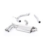 Audi A3 1.8 TSI - Non-Resonated (Louder) Cat-Back Exhaust System with Polished Trims