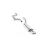 VW Jetta MK5 GLI 2.0T FSI - Non-Resonated (Louder) Cat-Back Exhaust System with Twin JET Trims