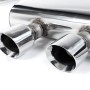 VW Golf GTi Mk5 - Non-Resonated (Louder) Cat-Back Exhaust System with GT100 Trims (For R32 Valance)