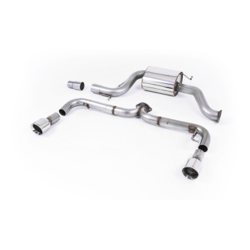 VW Golf Mk6 GTi Edition 35 - Non-Resonated (Louder) Cat-Back Exhaust System with Polished Trims