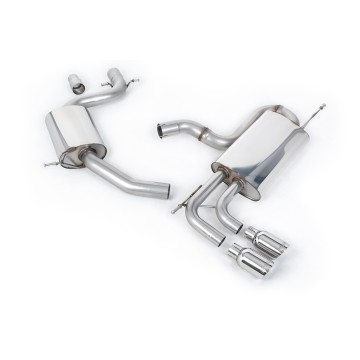 VW Golf Mk6 GT 1.4 TSI 160PS - Resonated (Quieter) Cat-Back Exhaust System with Polished Tips - Polished