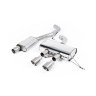 VW Golf R Mk6 - Resonated (Quieter) Cat-Back Race Exhaust System - Brushed Titanium