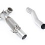 Stainless Steel Cast Large Bore Downpipe with Catalyst Delete (For Milltek Cat-Back) (Seat/VW) - Milltek Cat-Back