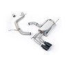 VW Golf Mk6 GT 1.4 TSI 160PS - Non-Resonated (Louder) Cat-Back Exhaust System with Cerakote Black Tips - Cerakote Black
