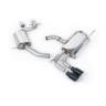VW Golf Mk6 GT 1.4 TSI 160PS - Resonated (Quieter) Cat-Back Exhaust System with Cerakote Black Tips - Cerakote Black