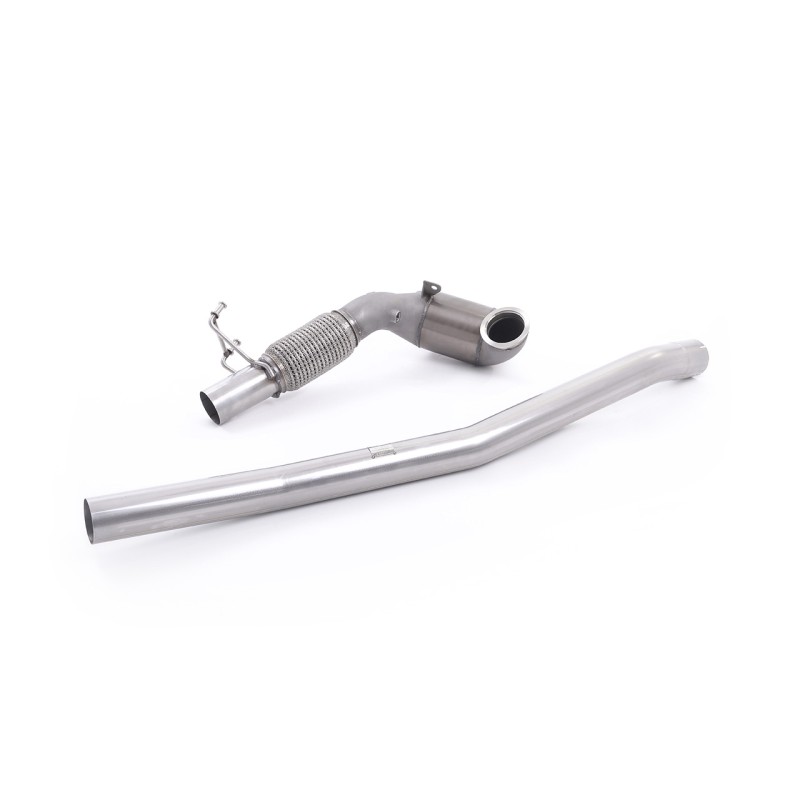 Stainless Steel Cast Downpipe with Race Cat - For Milltek Cat-Back (Audi/Seat/VW) - Milltek Cat-Back