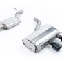 VW Golf MK5 R32 3.2 V6 - Resonated (Quieter) Cat-Back Exhaust System with Cerakote Black Trims - Cerakote Black