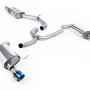 VW Golf 2.0TFSI Mk7 - Resonated (Quieter) Cat-Back Exhaust System with Burnt Titanium GT-100 Trims - Burnt Titanium