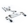 VW Golf MK7.5 1.5TSI Evo GT & R-Line - Resonated (Louder) Cat-Back Exhaust System with Carbon Trims (GTI Style) - Carbon Fibre