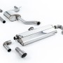 VW Golf MK7.5 1.5TSI Evo GT & R-Line - Resonated (Quieter) Cat-Back Exhaust System with Titanium Trims (GTI Style) - Brushed Titanium